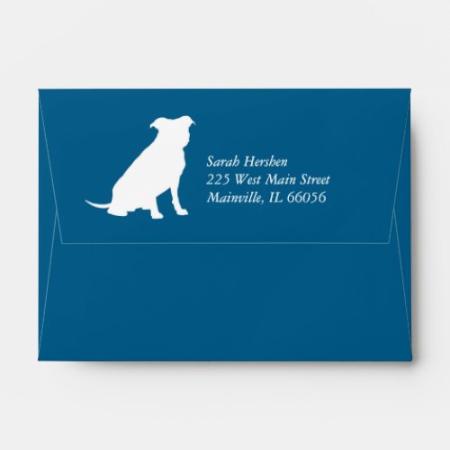 Pit Bull Baby Shower Dog Pitbull Blue Boy Envelope