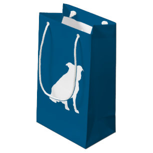 Pit Bull Baby Shower Dog Pitbull Blue Boy Small Gift Bag