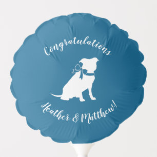 Pit Bull Baby Shower Pitbull Dog Blue Boy Balloon