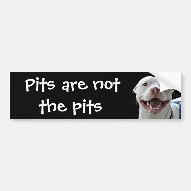 Pit bull bumper sticker (Front)