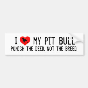 Pit Bull Bumper Sticker