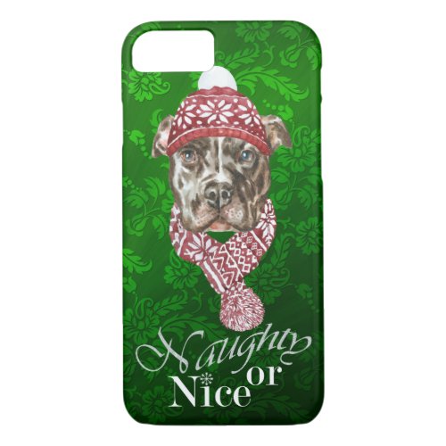 Pit Bull Christmas iPhone Case