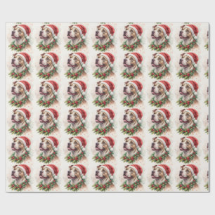 Pit Bull Christmas Wrapping Paper