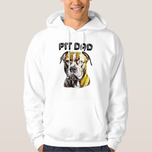 Pit Bull Dad  Dog Lovers  Hoodie