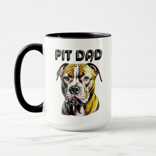 Pit Bull Dad | Dog Lover's  Mug (Left)