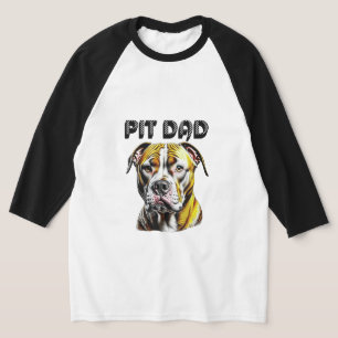 Pit Bull Dad   Dog Lover's  T-Shirt