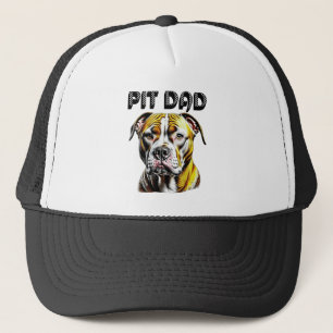 Pit Bull Dad Dog Lover's Trucker Hat