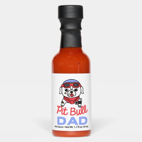 Pit Bull Dad Dog Owner Retro Dog Father Hot Sauces