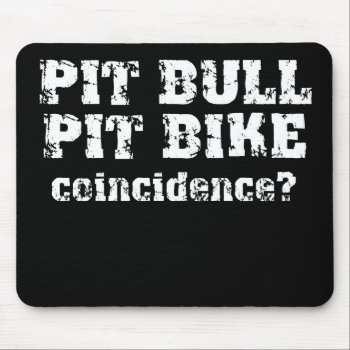 Pit Bull Dirt Bike Motocross Pit Bike Mousepad by allanGEE at Zazzle