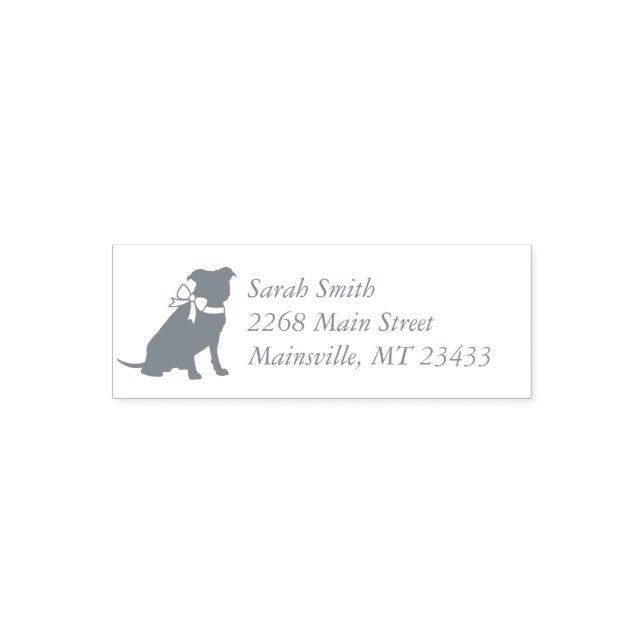 Pit Bull Dog Baby Pitbull Shower Gender Neutral Self-inking Stamp (Design)