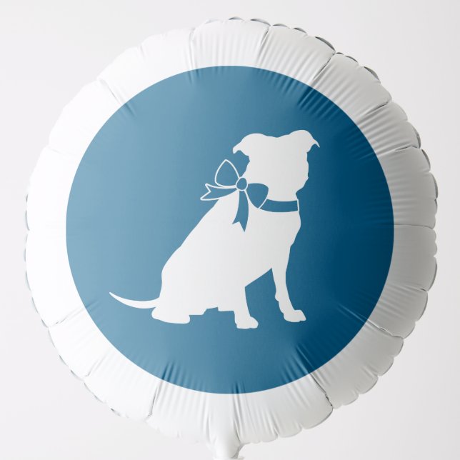 Pit Bull Dog Baby Shower Balloon (Front)