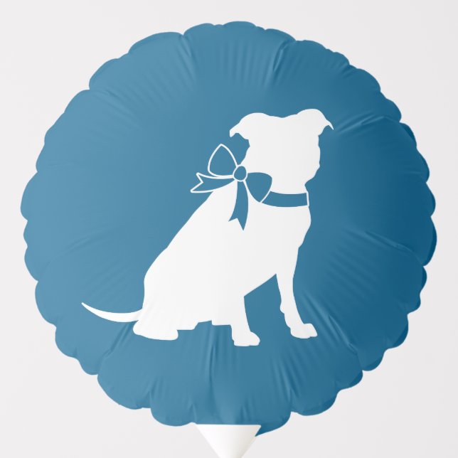 Pit Bull Dog Baby Shower Balloon (Front)
