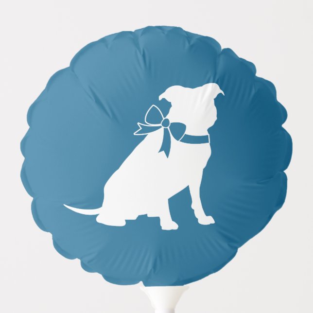 Pit Bull Dog Baby Shower Balloon (Front)