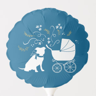 Pit Bull Dog Baby Shower Balloon