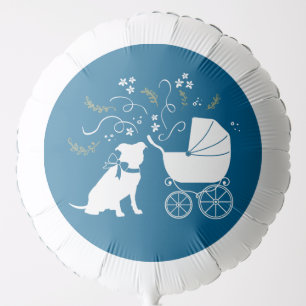 Pit Bull Dog Baby Shower Blue Boy Pitbull Balloon