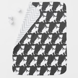 Pit Bull Dog Baby Shower Gender Neutral Pitbull Baby Blanket