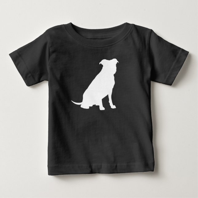 Pit Bull Dog Baby Shower Gender Neutral Pitbull Baby T-Shirt (Front)