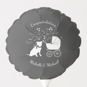 Pit Bull Dog Baby Shower Gender Neutral Pitbull Balloon
