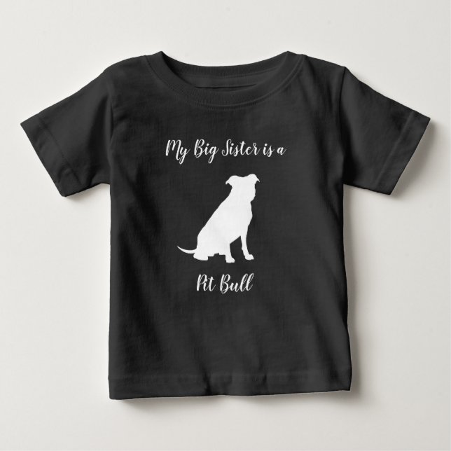 Pit Bull Dog Baby Shower Gender Neutral Pitbull T-Shirt (Front)