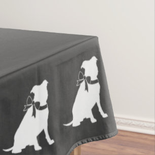 Pit Bull Dog Baby Shower Gender Neutral Pitbull Tablecloth