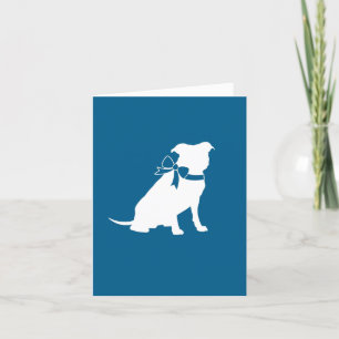 Pit Bull Dog Baby Shower Letterpress Thank You Card