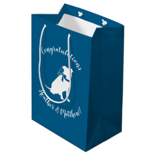 Pit Bull Dog Baby Shower Medium Gift Bag