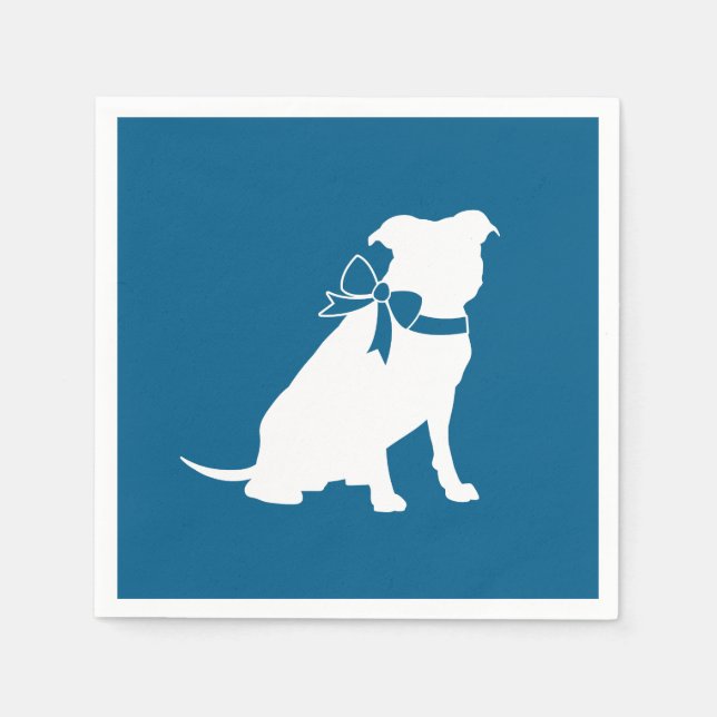 Pit Bull Dog Baby Shower Napkins (Front)