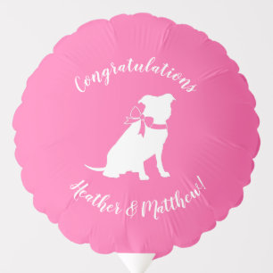 Pit Bull Dog Baby Shower Pink Girl Pitbull Balloon