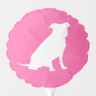 Pit Bull Dog Baby Shower Pink Girl Pitbull Balloon