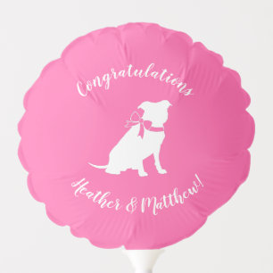 Pit Bull Dog Baby Shower Pink Girl Pitbull Balloon