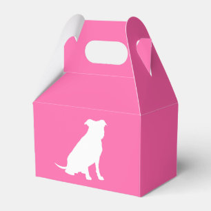 Pit Bull Dog Baby Shower Pink Girl Pitbull Favor Boxes