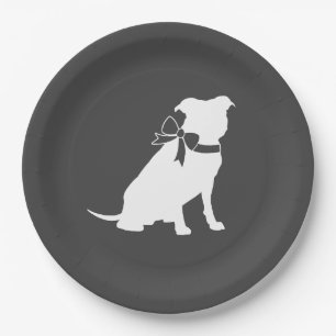 Pit Bull Dog Baby Shower Puppy Pitbull Paper Plates