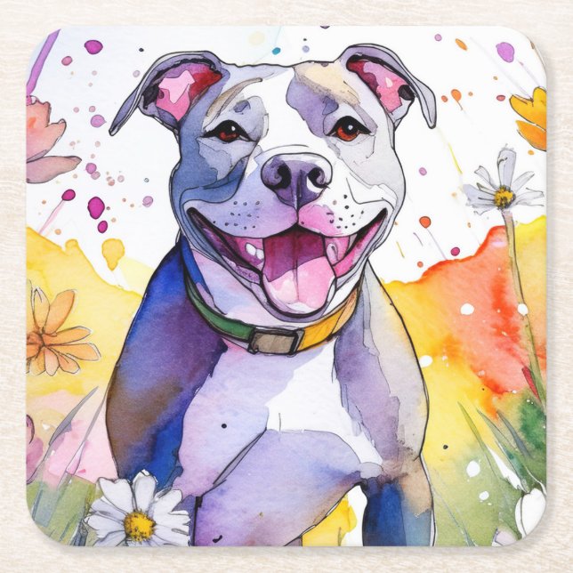 Pit Bull Dog Coaster (Front)