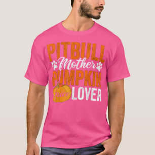 Pit Bull Dog Halloween Pumpkin Apparel, Funny Autu T-Shirt