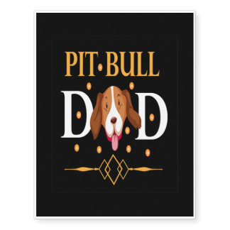 Pit Bull Dog Lover Temporary Tattoos