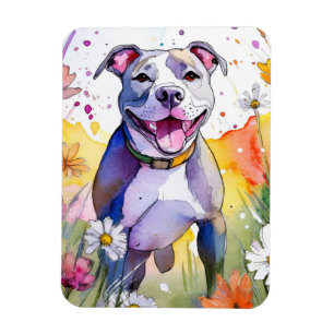 Pit Bull Dog Photo Magnet