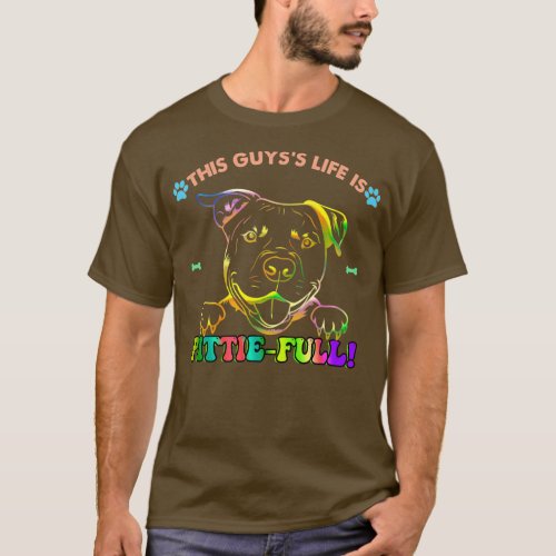 Pit bull dog puppies lover Mom Dad Livin a T_Shirt