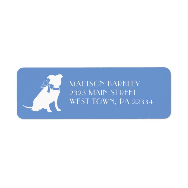 Pit Bull Dog Puppy Pitbull Label (Front)