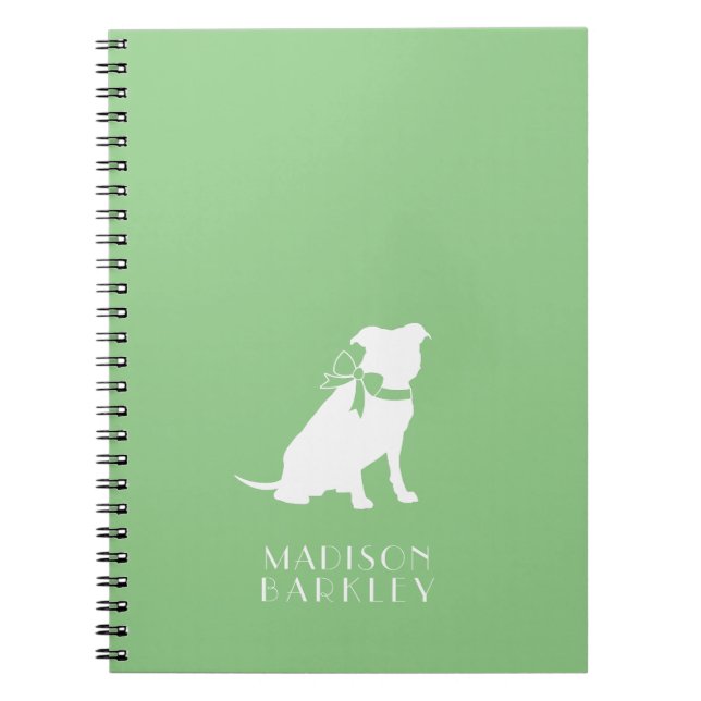 Pit Bull Dog Puppy Pitbull Notebook (Front)