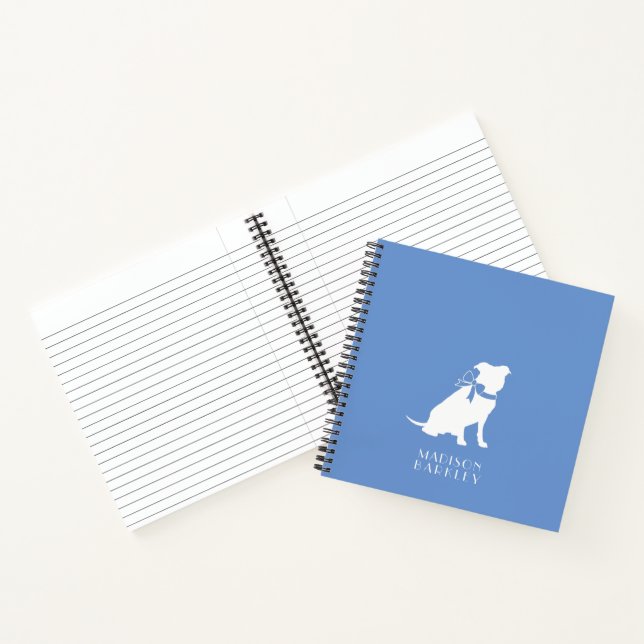 Pit Bull Dog Puppy Pitbull Notebook (Inside)