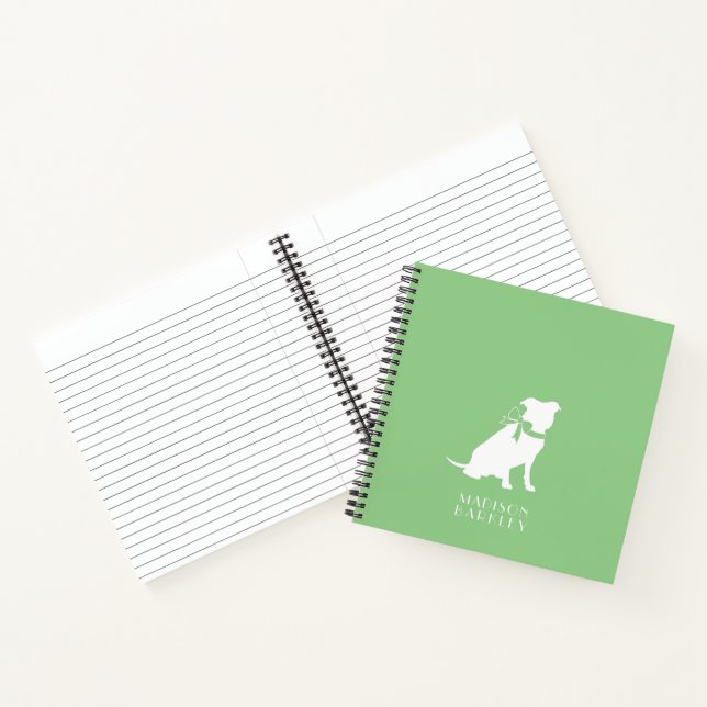 Pit Bull Dog Puppy Pitbull Notebook (Inside)