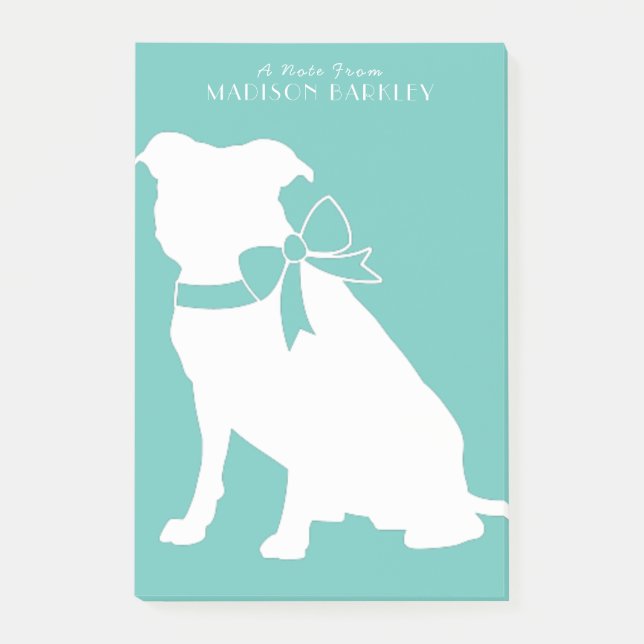 Pit Bull Dog Puppy Pitbull Notes (Front)