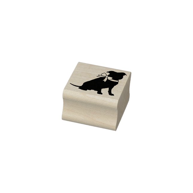 Pit Bull Dog Puppy Pitbull Rubber Stamp (Stamp)