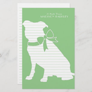 Pit Bull Dog Puppy Pitbull Stationery