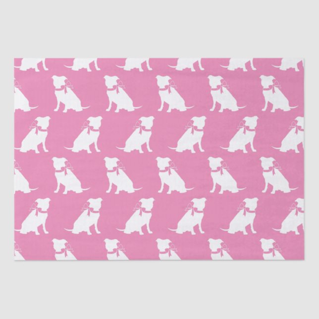Pit Bull Dog Puppy Pitbull Tissue Paper (Front)