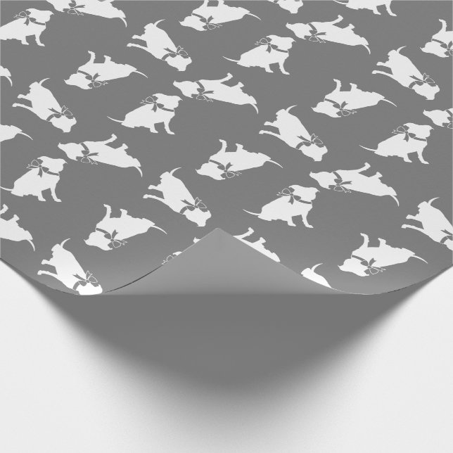 Pit Bull Dog Puppy Pitbull Wrapping Paper (Corner)