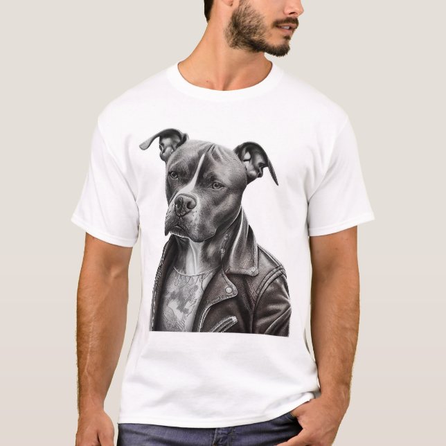 Pit Bull Dog T-Shirt (Front)