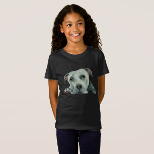 Pit Bull Dog Watercolor Big Ol' Head T-Shirt