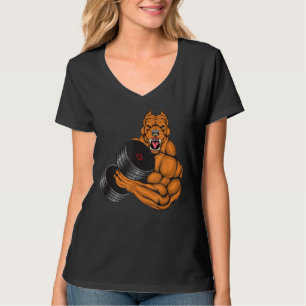 Pit Bull Gym Fitness Weightlifting Deadlift Bodybu T-Shirt