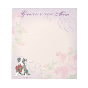 Pit Bull Heart Mom Notepad